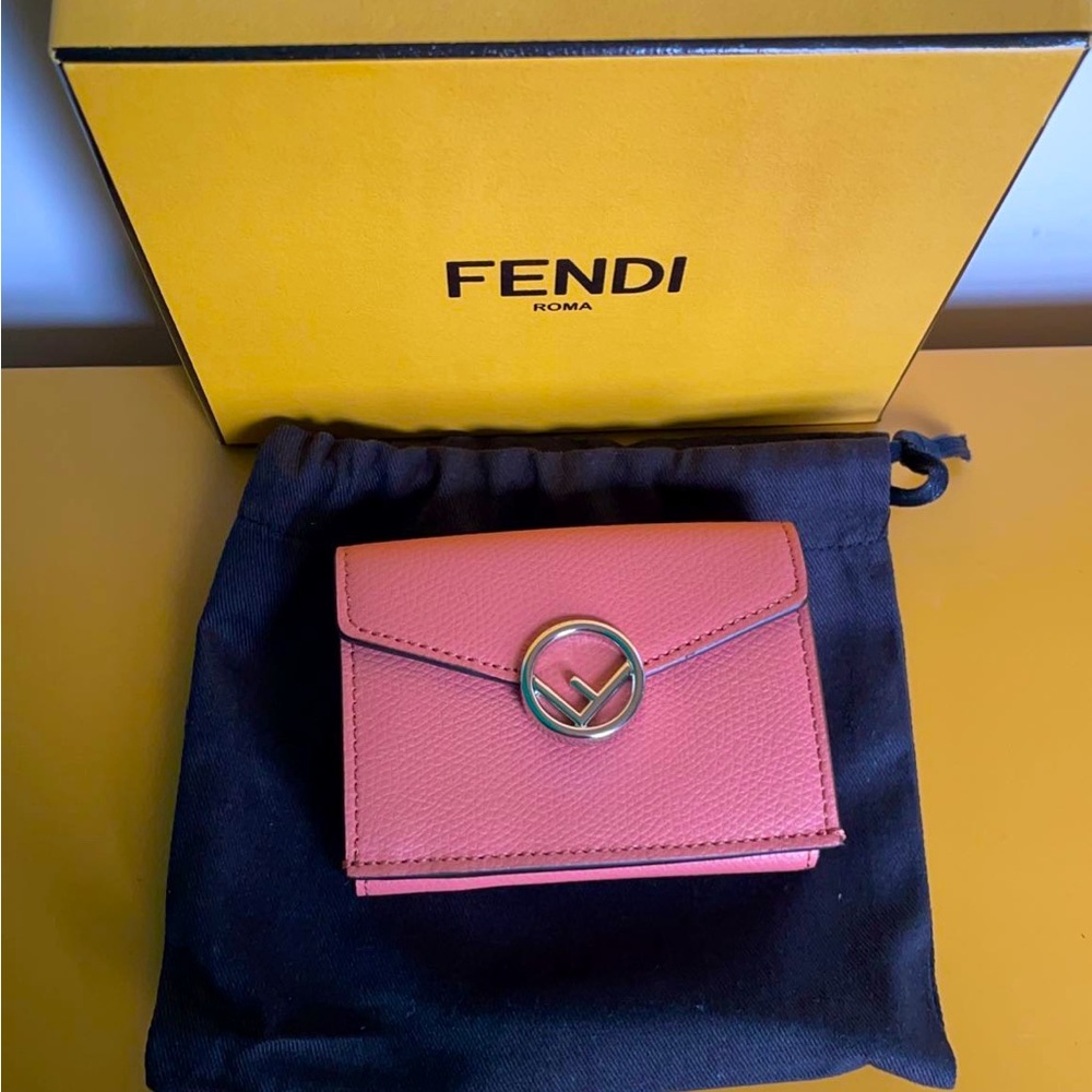Fendi Micro Trifold leather wallet